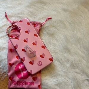 Loopy Case Pink Heart Phone Case